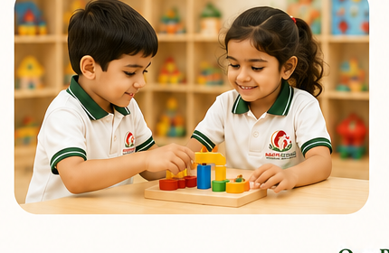 Children playing and learning together